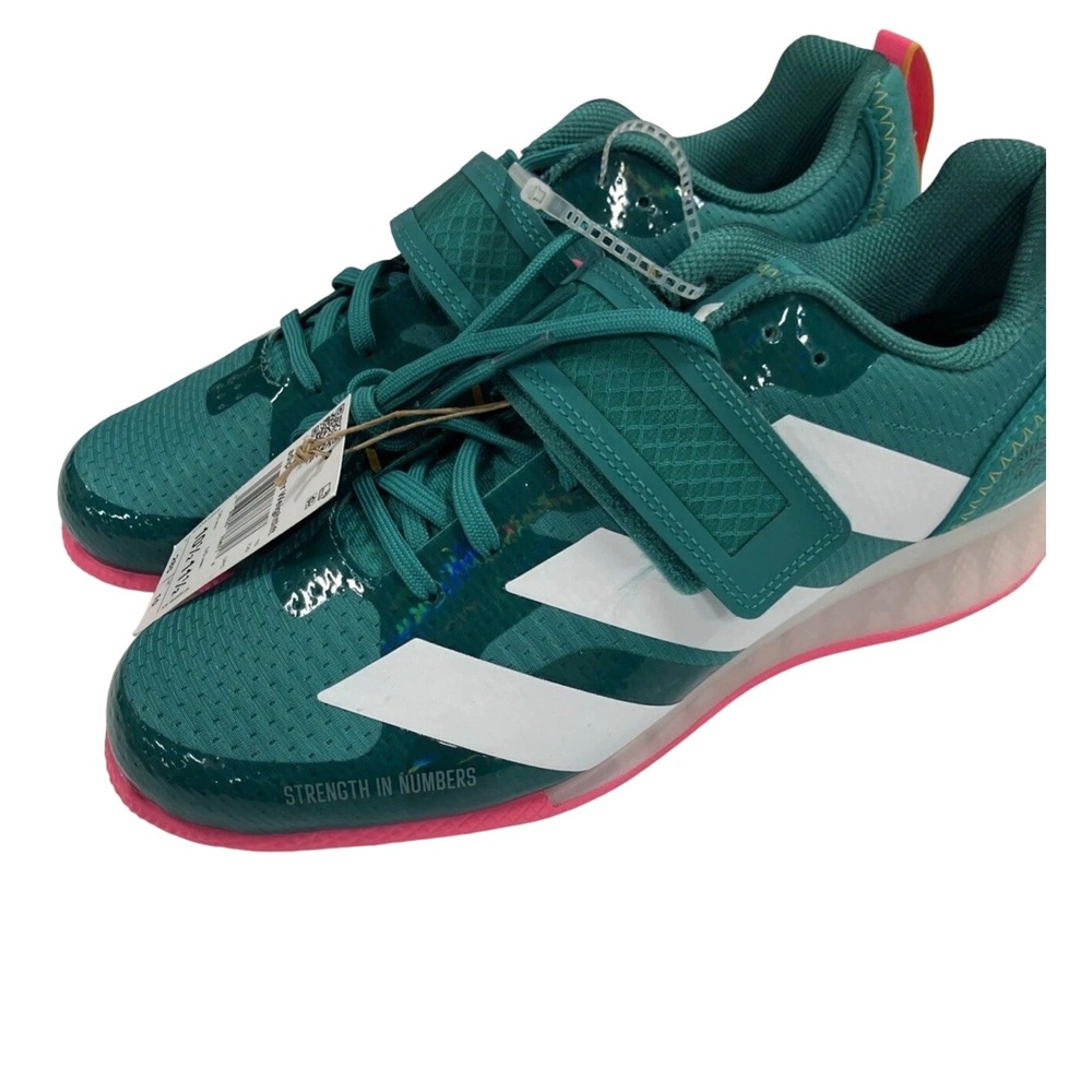 Adidas Adipower Weightlift 3 Mens 9 Womens 10 Green New Strength In Numbers